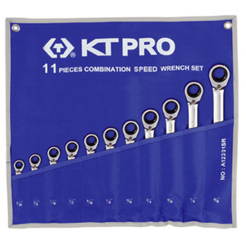 KT PRO A12201SR 11-Piece 12-Point SAE Reversible Combination Speed Wrench Set KT PRO A12201SR 11-Piece 12-Point SAE Reversible Combination Speed Wrench Set