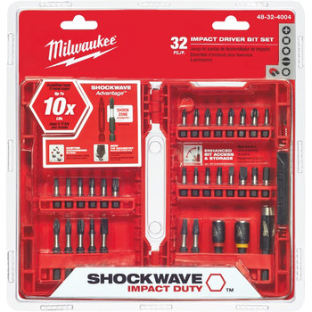 Milwaukee 48-32-4004 32-Piece Shockwave Driver Bit Set Milwaukee 48-32-4004 32-Piece Shockwave Driver Bit Set