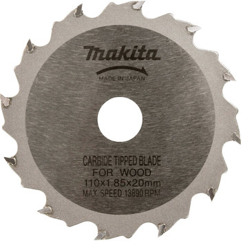Makita A-90093 4-3/8 in. 12 Tooth Carbide-Tipped General Purpose Saw Blade Makita A-90093 4-3/8 in. 12 Tooth Carbide-Tipped General Purpose Saw Blade
