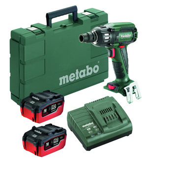 Metabo US602205550 18V 5.5 Ah Cordless LiHD 1/2 in. Square Brushless Impact Wrench Kit Metabo US602205550 18V 5.5 Ah Cordless LiHD 1/2 in. Square Brushless Impact Wrench Kit