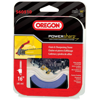 Oregon 560510 CS300 PowerSharp 16 in. Replacement Saw Chain with Sharpening Stone Oregon 560510 CS300 PowerSharp 16 in. Replacement Saw Chain with Sharpening Stone