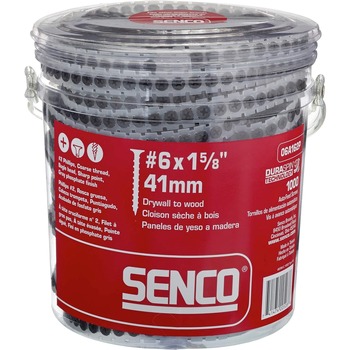 SENCO 06A162P 6-Gauge 1-5/8 in. #2 Phillips Phosphate Collated Screw (1,000-Pack) SENCO 06A162P 6-Gauge 1-5/8 in. #2 Phillips Phosphate Collated Screw (1,000-Pack)