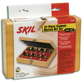 Skil 91012 12-Piece Router Bit Set Skil 91012 12-Piece Router Bit Set