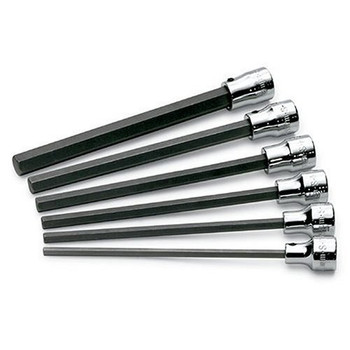 SK Hand Tool 19726 6-Piece 3/8 in. Drive Metric Long Hex Bit Socket Set SK Hand Tool 19726 6-Piece 3/8 in. Drive Metric Long Hex Bit Socket Set