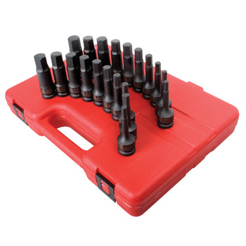 Sunex Tools 2637 20-Piece 1/2 in. Drive SAE/Metric Master Hex Impact Driver Set Sunex Tools 2637 20-Piece 1/2 in. Drive SAE/Metric Master Hex Impact Driver Set