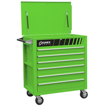 Sunex Tools 8057G Premium Green Full Drawer Service Cart Sunex Tools 8057G Premium Green Full Drawer Service Cart