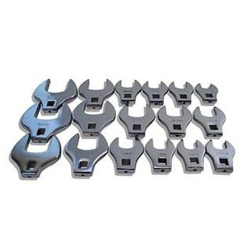 V8 Tools 7917 17-PIece 1/2 in. Drive Metric Jumbo Crowfoot Wrench Set V8 Tools 7917 17-PIece 1/2 in. Drive Metric Jumbo Crowfoot Wrench Set