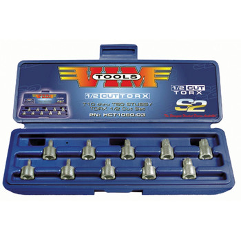 VIM Tool HCT1050 10-Piece Stubby Half/Cut Torx Driver Set VIM Tool HCT1050 10-Piece Stubby Half/Cut Torx Driver Set