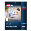 Avery 08255 Adhesive 8-1/2 in. x 11 in. Color Printing Labels - Matte White (20-Piece/Pack) image number 0
