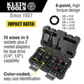 Klein Tools 66070 7-Piece Flip Impact Socket Set image number 1