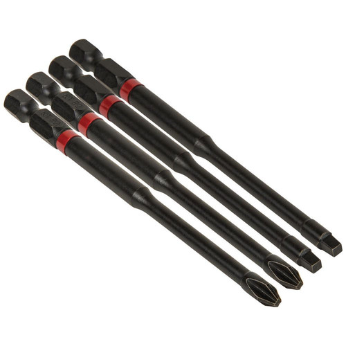 Bits and Bit Sets | Klein Tools 32795 Pro Impact Power Bits - Assorted (4/Pack) image number 0