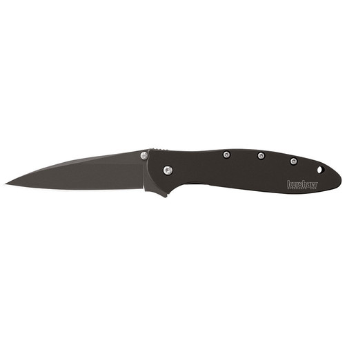 Kershaw Knives 1660CKT 3-1/2 in. Serrated Leek Assisted Folding Knife (Black) image number 0