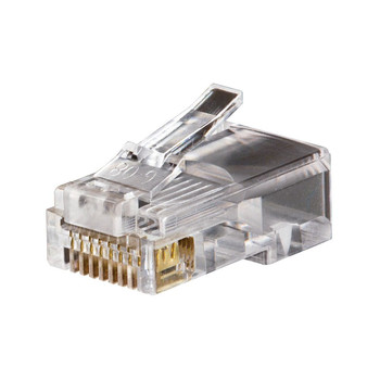 Klein Tools VDV826-602 50-Piece RJ45/CAT5e Modular Data Plug Set - Clear