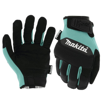 Makita T-04210 Genuine Leather-Palm Performance Gloves - Medium