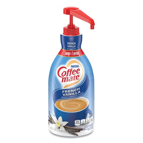 Coffee | Coffee-Mate 12039864 Liquid Coffee Creamer, French Vanilla, 1500ml Pump Bottle image number 0