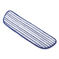 Cleaning and Janitorial Accessories | Rubbermaid Commercial FGQ80000WH00 Microfiber 18 in. x 5-1/2 in. Finish Pads - Blue/White (6/Box) image number 2