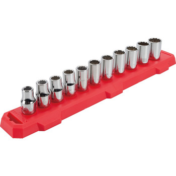 CLEARANCE ZONE | Craftsman CMMT12047M 1/2 in. Drive Metric 12 Point Shallow Socket Set (11-Piece)