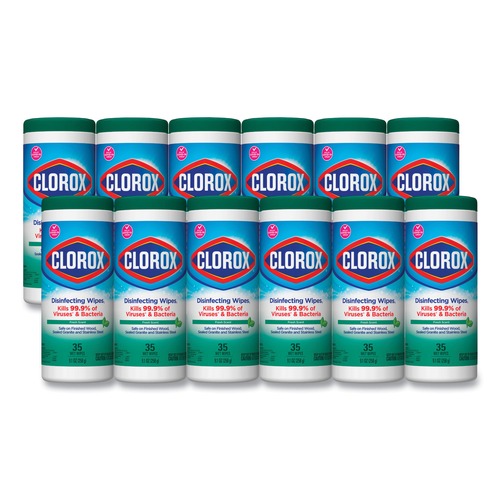Clorox 01593 Fresh Scent Disinfecting Wipes (12/Carton) image number 0