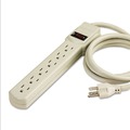  | Innovera IVR73304 6-Outlet 1.94 in. x 10.19 in. x 1.19 in. Power Strip with 4 ft. Cord - Ivory image number 0