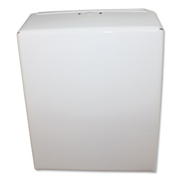 Impact 4090W 11 in. x 4.5 in. x 15.75 in. Metal Combo Towel Dispenser - Off White