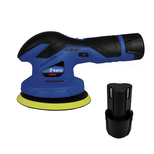 Polishers | Astro Pneumatic 3026 12V Variable Speed Cordless Palm Polisher (2 Ah) image number 0