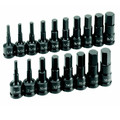 Grey Pneumatic 1598HC 18-Piece 1/2 in. Drive SAE/Metric Standard Hex Driver Set image number 0