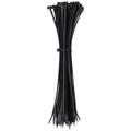 Klein Tools 450-210 100-Piece 11.5 in. 50 lbs. Tensile Strength Heavy Duty Nylon Cable Zip Tie Set - Black image number 0