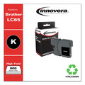 Ink & Toner | Innovera IVRLC65BK 900 Page-Yield, Replacement for Brother LC65BK, Remanufactured High-Yield Ink - Black image number 2