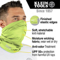 Cooling Gear | Klein Tools 60465 Neck and Face Cooling Band - High-Visibility Yellow image number 1