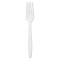 Cutlery | SOLO GBX5FW-0007 Guildware Extra Heavy Weight Plastic Forks - White (100/Box) image number 0