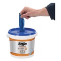 GOJO Industries 6298-04 Fast Towels 6.93 in. x 7.93 in. Hand Cleaning Towels (130-Piece/Bucket, 4 Buckets/Carton) image number 2