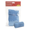 Universal UNV43664 12 in. x 12 in. Microfiber Cleaning Cloth - Blue (3/Pack) image number 2