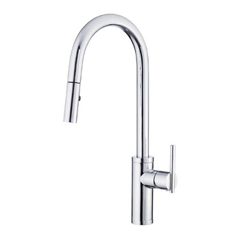 Gerber D454058 Parma Cafe 1.75 GPM Pull-Down Kitchen Faucet with SnapBack Retraction (Chrome)