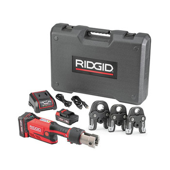 Ridgid 70818 RP 351 Cordless Press Tool Kit with Battery and 1/2 in. - 1 in. MegaPress Jaws