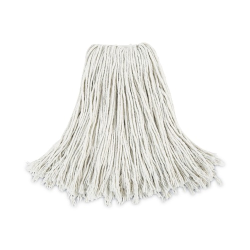 Cleaning & Janitorial Supplies | Boardwalk BWK2024CCT No. 24 Cut-End Cotton Wet Mop Head - White (12/Carton) image number 0