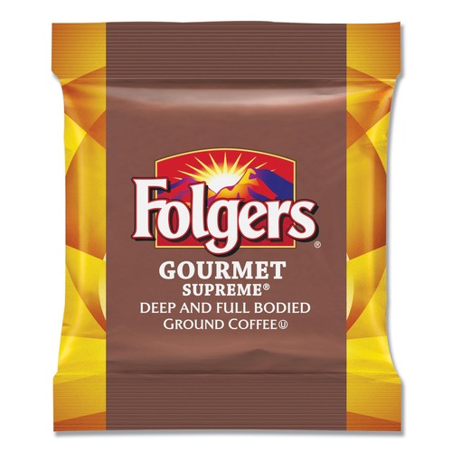 Cleaning and Janitorial Accessories | Folgers 2550006437 Gourmet Supreme 1.75 oz. Coffee Fraction Packs (4 Packs/Carton, 10/Pack) image number 0