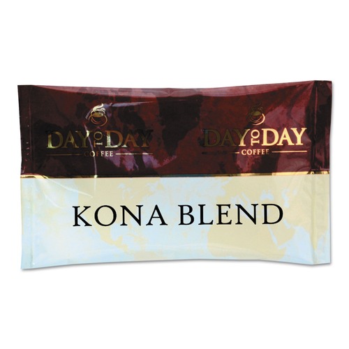 Cleaning and Janitorial Accessories | Day to Day Coffee 23002 1.5 oz. Packs Kona Blend 100% Pure Coffee (42-Piece/Carton) image number 0