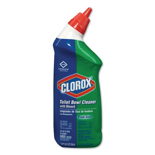 Cleaning & Janitorial Supplies | Clorox 00031 24 oz. Toilet Bowl Cleaner with Bleach - Fresh Scent (12/Carton) image number 0