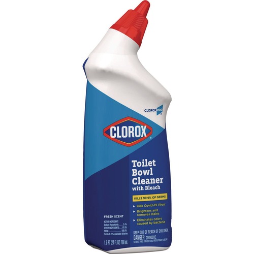 Cleaning & Janitorial Supplies | Clorox 00031 24 oz. Toilet Bowl Cleaner with Bleach - Fresh Scent (12/Carton) image number 0