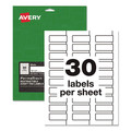 Avery 60531 PermaTrack 0.75 in. x 2 in. Laser Printers Destructible Asset Tag Labels - White (30/Sheet 8 Sheets/Pack) image number 0