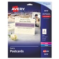 | Avery 05919 4-1/4 in. x 5-1/2 in. Inkjet/Laser Printer Postcards - Ivory (100 Sheets/Pack, 4/Sheet) image number 0