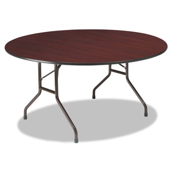 Iceberg 55264 Officeworks 60 in. x 29 in. Commercial Wood Laminate Folding Table - Mahogany