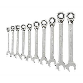 GearWrench 85891 10-Piece SAE Reversing Ratcheting Combination Wrench