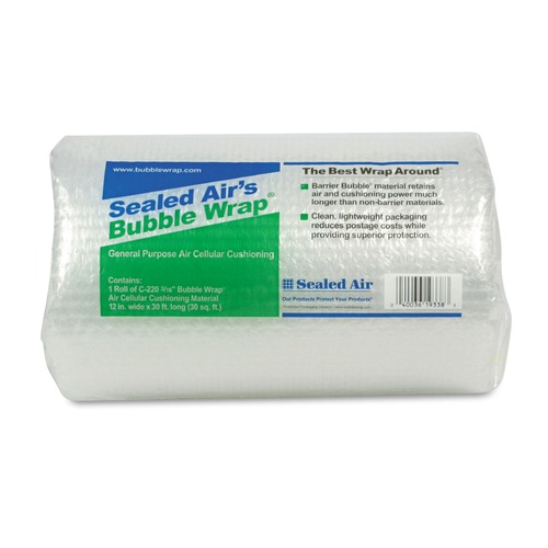 New Arrivals | Sealed Air 19338 Bubble Wrap Cushioning Material, 3/16-in Thick, 12-in X 30 Ft. (1-Roll) image number 0