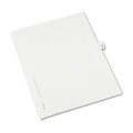Avery 01415 11 in. x 8.5 in. Legal Exhibit Letter O Side Tab Index Dividers - White (25-Piece/Pack) image number 1
