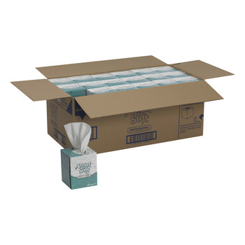 Georgia Pacific Professional 46580 2-Ply Premium Facial Tissue in Cube Box - White (36-Piece/Carton 96-Sheet/Box)