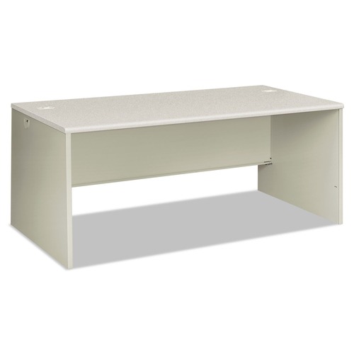 HON H38934.B9.Q 38000 Series 72 in. x 36 in. x 30 in. Desk Shell - Light Gray/Silver image number 0