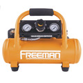 Portable Air Compressors | Freeman PE20V1GCK 20V MAX 1/3 HP 1 Gallon Oil-Free Portable Hot Dog Air Compressor Kit (4 Ah) image number 1