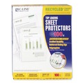 C-Line 62029 11 in. x 8-1/2 in. 2 in. Recycled Polypropylene Sheet Protectors - Reduced Glare (100/Box) image number 0