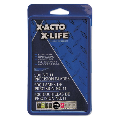 New Arrivals | X-ACTO X511 No. 11 Bulk Pack Blades for X-Acto Knives (500-Piece/Box) image number 0
